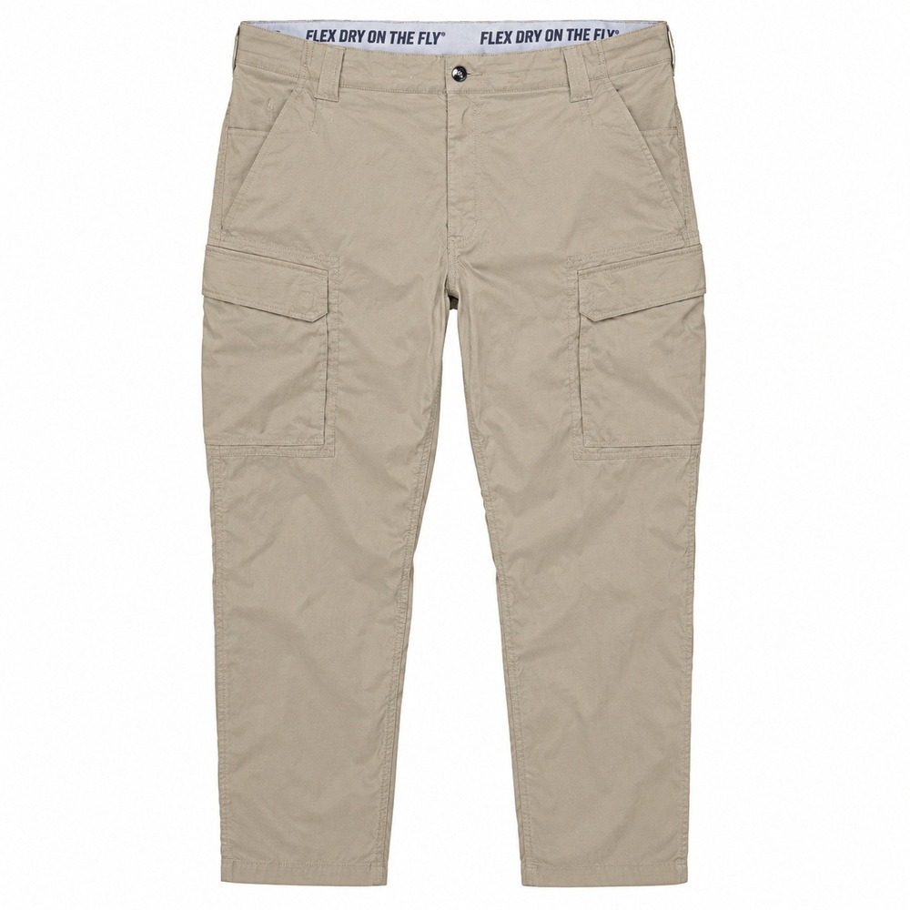 Duluth Cargo Pants Mens 42x30 3XL Flex Dry on the Fly Utility Beige Relaxed Fit